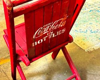 Vintage Folding Coca-Cola Chair