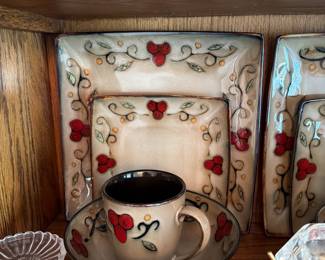 12 place settings available 