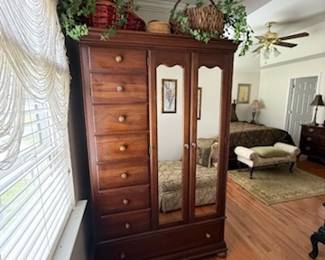 Chiffarobe cabinet can also be used as entertainment center