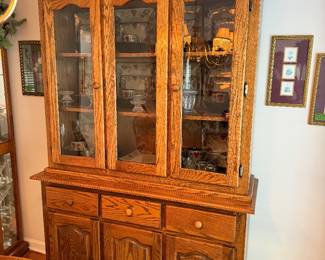 Oak China cabinet