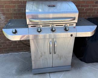 	#51	Commercial Char-Broil gas grill with tank	 $50.00 				