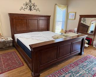 	#32	King bed with clean mattress	 $200.00 				