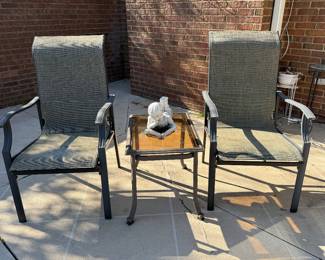 	#49	3 piece patio set	 $40.00 				