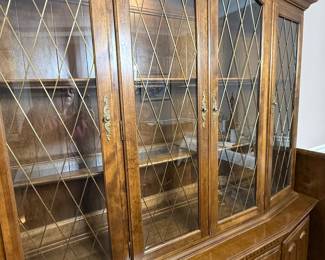 	#16	China Cabinet lighted 66x17x80	 $100.00 				