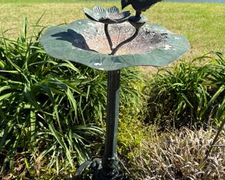 	#48	Metal birdbath	 $30.00 				