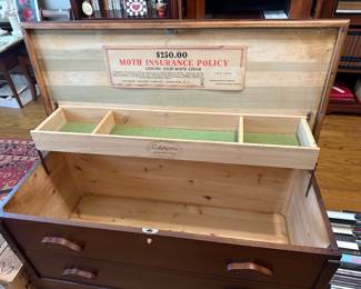 	#44	Ceraroma Solid White Cedar Franklin Shockley Co. Lexington NC 43x19x20	 $60.00 				