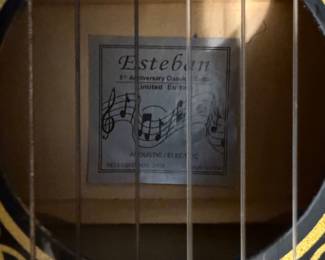 *	#58	Esteban 8th Anniversary Ltd Ed. Guitar	 $400.00 				