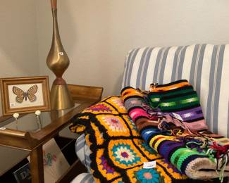 Mid Century Lamp and Accessories