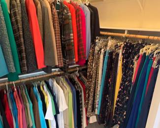 Ladies Blazers, Skirts, Shirts. Blouses. Wide leg pants. Sizes M-Petite Large. Summer and Winter clothing. Excellent condition.