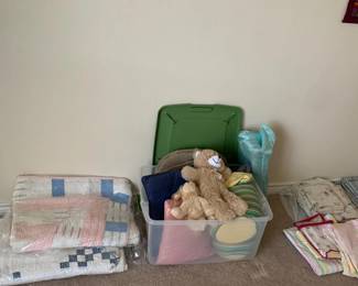 Quilts, bedding, pillows