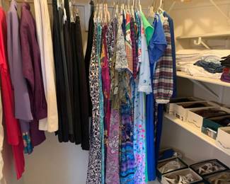 Ladies clothes, dresses, like new. Sizes Medium - Petite Large. Summer and winter clothing.