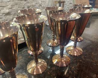 SILVER PLATE GOBLETS  spain 
