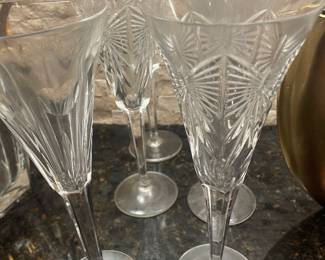 WATERFORD MILLENIUM GLASSES -   WE WASH THEM -YOU PAY MORE  OK :)) 