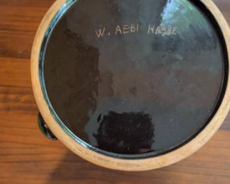 Vintage Hand-Painted Scandinavian Ceramic Lidded Jar