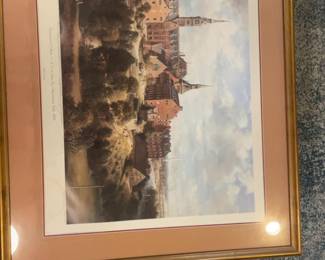 Georgetown College - A View from the Observatory Hill, 1893 Framed Print