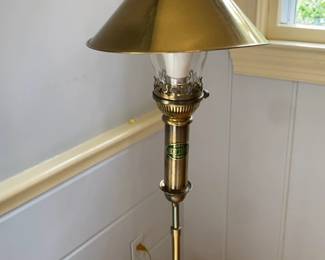 Vintage Brass Orient Express Paris Table Lamp