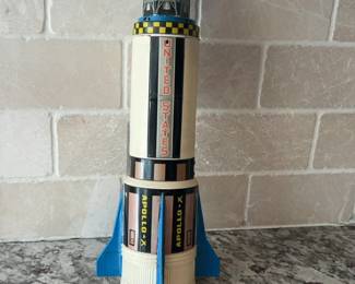 Nomura Japan Apollo-X Moon Challenger tin toy rocket
