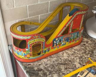 J. Chein & Company Tin Litho Roller Coaster Toy