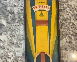 Gotham Skip-Ball Junior 1930s Tin Litho Game