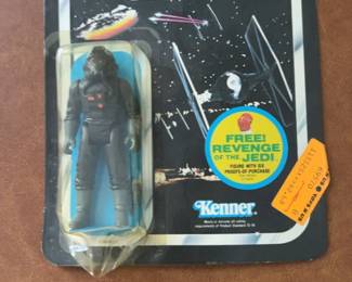 Vintage Star Wars Kenner Empire Strikes Back Imperial TIE Fighter Pilot Action Figure