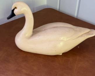 Vintage Hand-Painted Swan Figurine