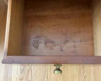 Vintage Kidney Shaped Wood Desk