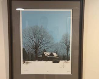 Bob Timberlake “Spring Snow” signed print 984/1000
