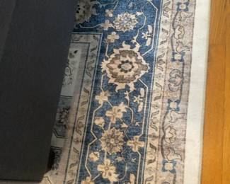 Vintage Hand-Drawn Floral Rug