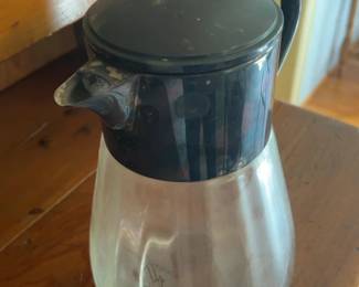 Vintage Water Pitcher with Silver Plate Lid