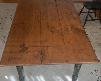 Rustic Wood Farmhouse Table
