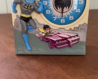 Vintage Batman and Robin Equity Talking Alarm Clock
