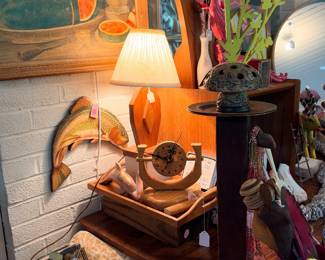 Another fish and a fine amateur painting of still life with watermelons!