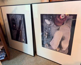 A lot of the artists large format Polaroids are in the art room plus staged around the house...