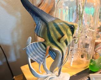 Delicate and very fine collectible angel fish…