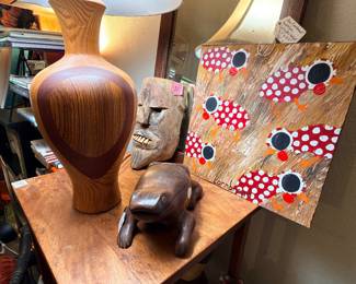 A nice Cornbread piece here… And one of the creepier masks! It’s simple, but I think it’s the bamboo teeth that get me…