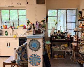 Entering the kitchen! It’s rather like looking at photos of Havana, Cuba with their crumbling buildings… I found it rather comforting once we cleaned out the huge mess throughout the house!