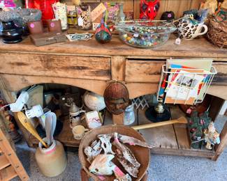 Bones and marbles and metal cars and boxes and trinkets…