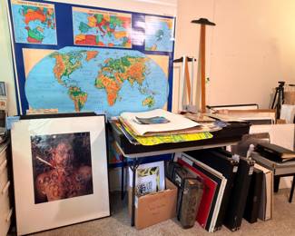 And there’s the artist himself! There are several of these large format Polaroid self portraits in the room. Some are framed and some are not, but they’re crazy!