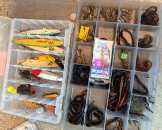 I so like to see the fishing laws and especially love the names of some of them! Except maybe those rubber worms:)