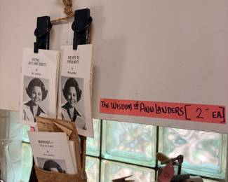 Ann Landers has a lot to tell you so think about a friend you may need to give one of these advice booklets to :-)