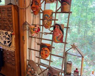 A couple of these masks may not be there because those thieving bastards stole some of those when they took the clothing but again, there are still a lot of masks around the house…