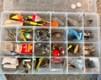 Fishers of the world! Tracy did a great job going through all the fishing gear and we have several boxes for you all to look through….