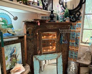 Really beautiful and old cabinet plus fabulous mirror and other treats in this room… This was one of my favorites to stage. Used to have a nasty dryer and other crappy stuff in here!