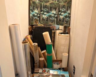 A couple closets have got posters, photos, postcards, etc., etc., for you to poke through…