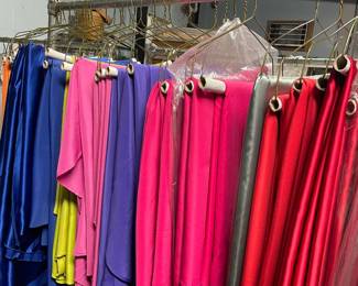 Colorful table linens - mostly 120" rounds. In excellent condition.