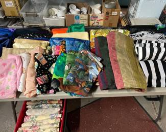 Clean decor fabrics, many themes: wedding, bat mitzvah, sports, glitzy and more!