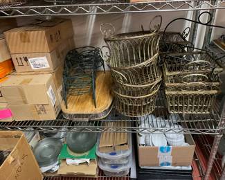 wire baskets, carving boards, glass plates, etc!