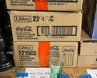The cutest little Coca-Cola glasses, only 4" tall! Perfect for desserts!
