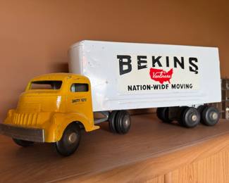 Vintage metal truck Bekins Moving Van