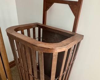 Antique wooden shopping cart